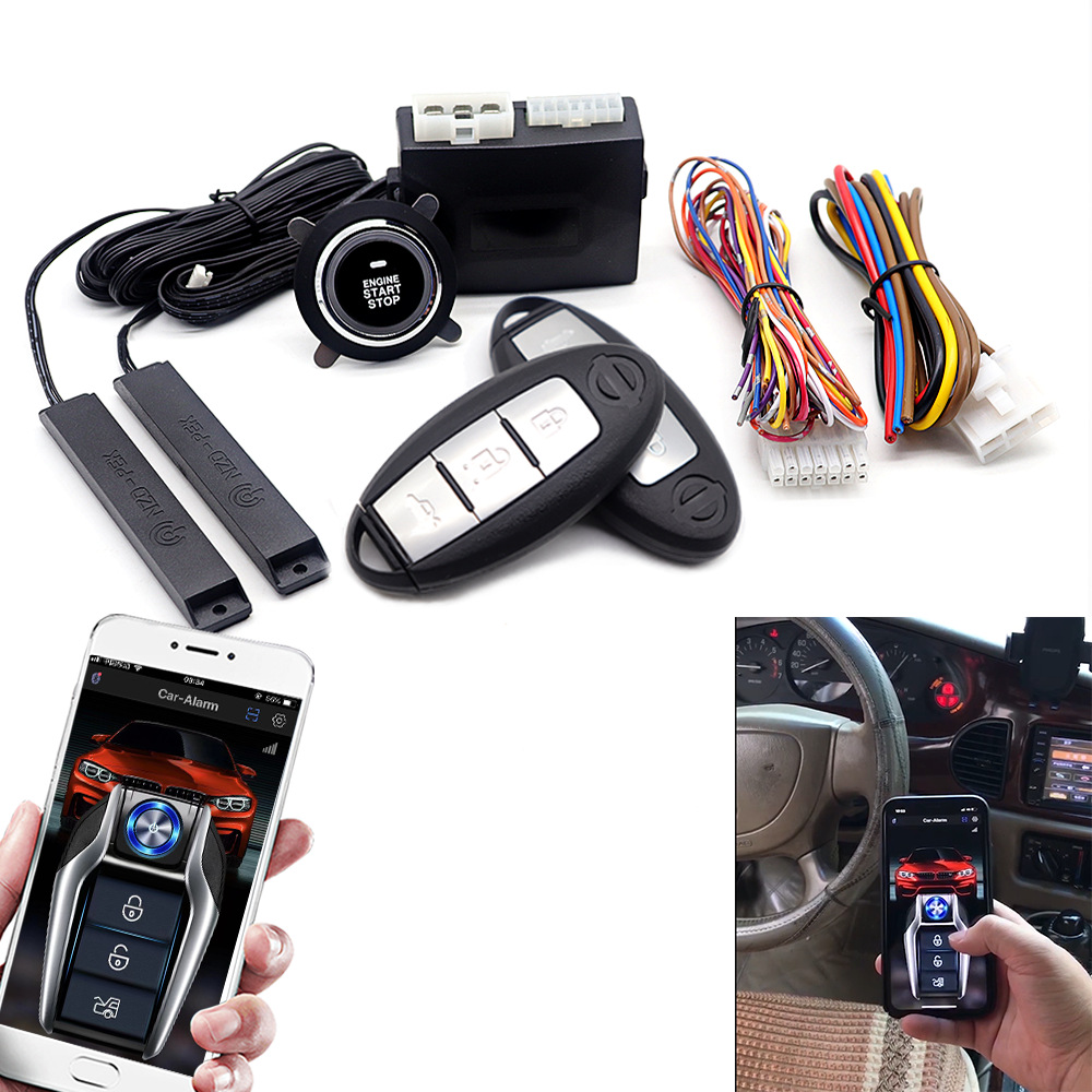 [Exclusively For Foreign Trade]One-click Start Of Car Remote Start System Modified Mobile Phone Control Car Keyless Entry