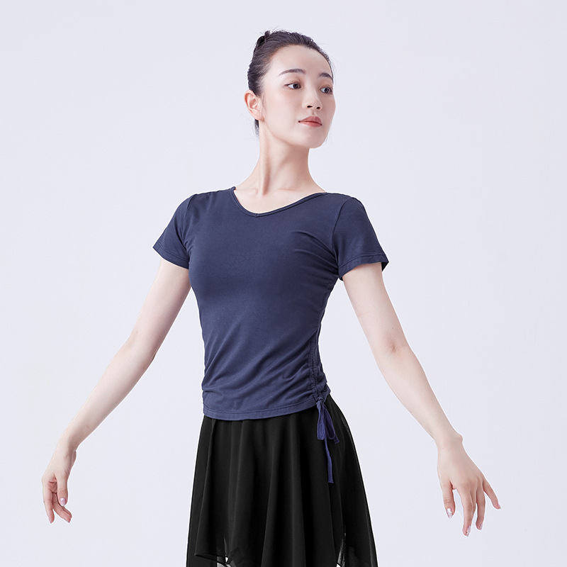 Danza práctica ropa cuerpo nueva ropa de entrenamiento de las mujeres tops de las mujeres modal danza moderna profesor Ropa de baile