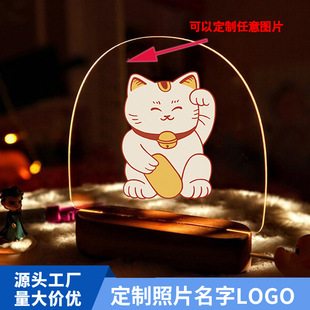 卡通动漫小夜灯创意儿童节生日礼物暖光桌面摆件卧室氛围灯睡眠-阿里巴巴