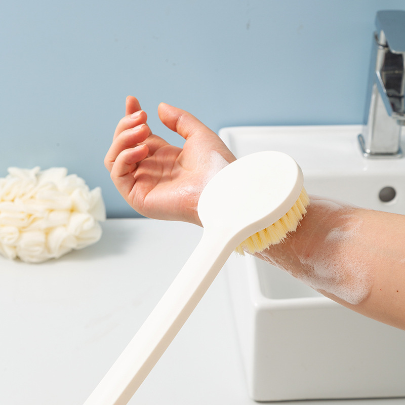 お風呂用品、背中こすりタオル、大人用バスブラシ、お風呂用品、バスブラシ、泥こすり、長柄柔らか毛バスボール|undefined