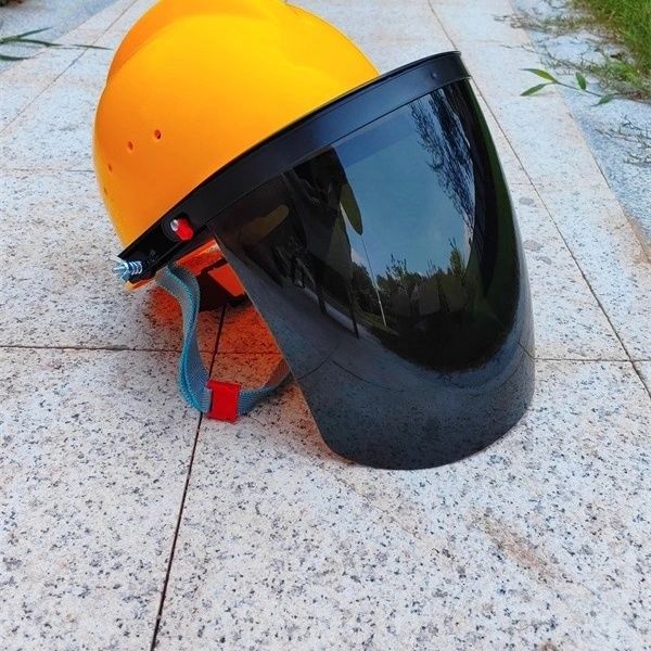 La nueva máscara de soldadura eléctrica ajustable con casco de seguridad, máscara de soldadura eléctrica especial, máscara de soldadura, protección UV y luz fuerte