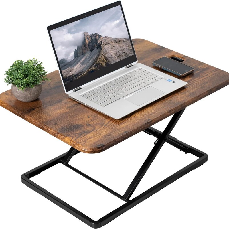 Factory Direct Sales Ultra-Thin Single Top Height Adjustable Vertical Universal Desk Riser for Monitor and Laptop Table