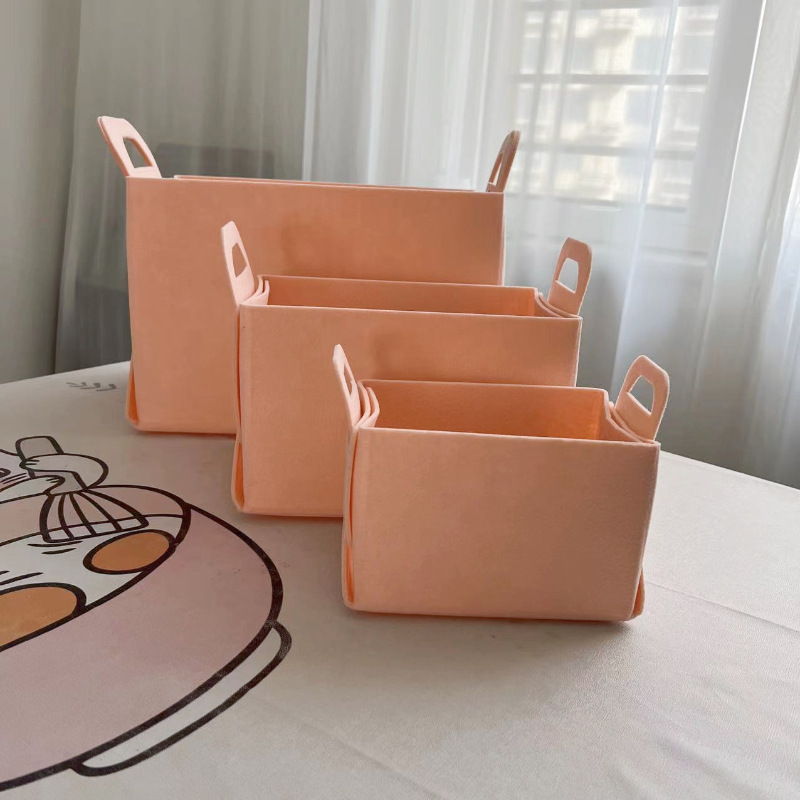 Canasta de almacenamiento plegable de fieltro canasta de almacenamiento en el hogar canasta de almacenamiento de ropa sucia canasta de almacenamiento