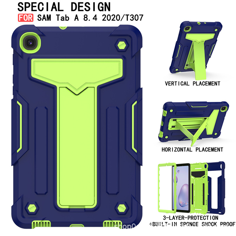 Applicable to Samsung Galaxy Tab A 8.4 tablet computer case T307 bracket silicone all-inclusive three-proof protective case