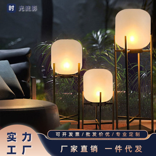 Cross-Border Outdoor Lawn Lamp Solar Floor Lamp Villa Garden Waterproof Courtyard Terrace Garden Decorative Atmosphere Lamp