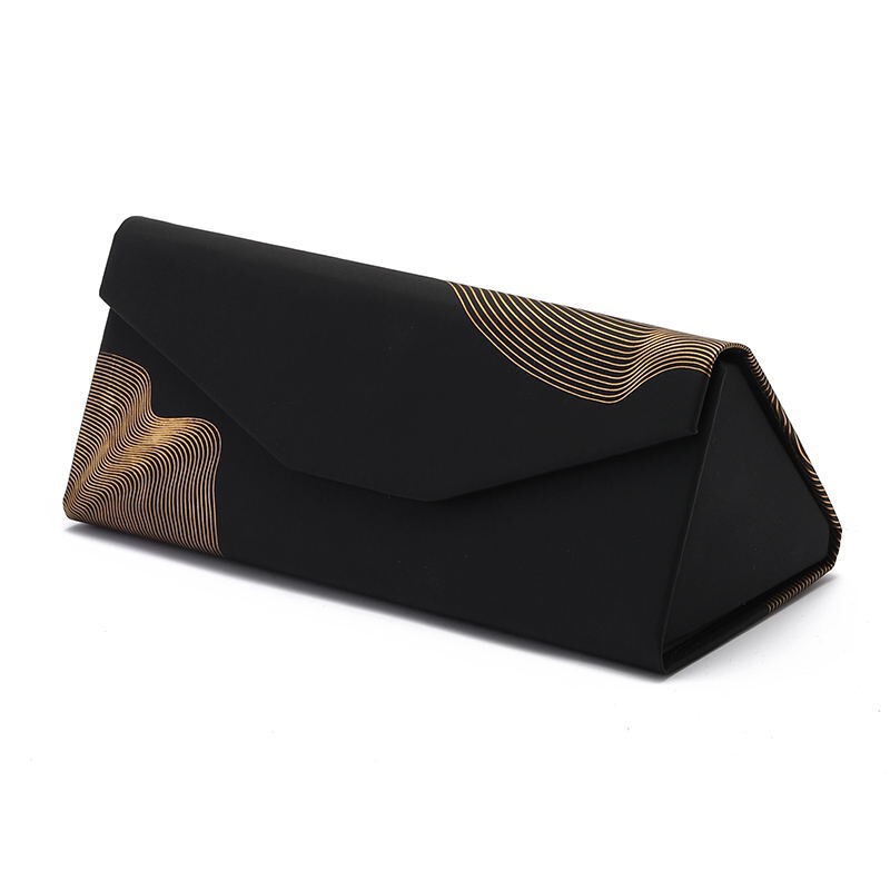 in stock wholesale high-grade leather glasses box fashion sunglasses box sunglasses box flat mirror box folding mirror box