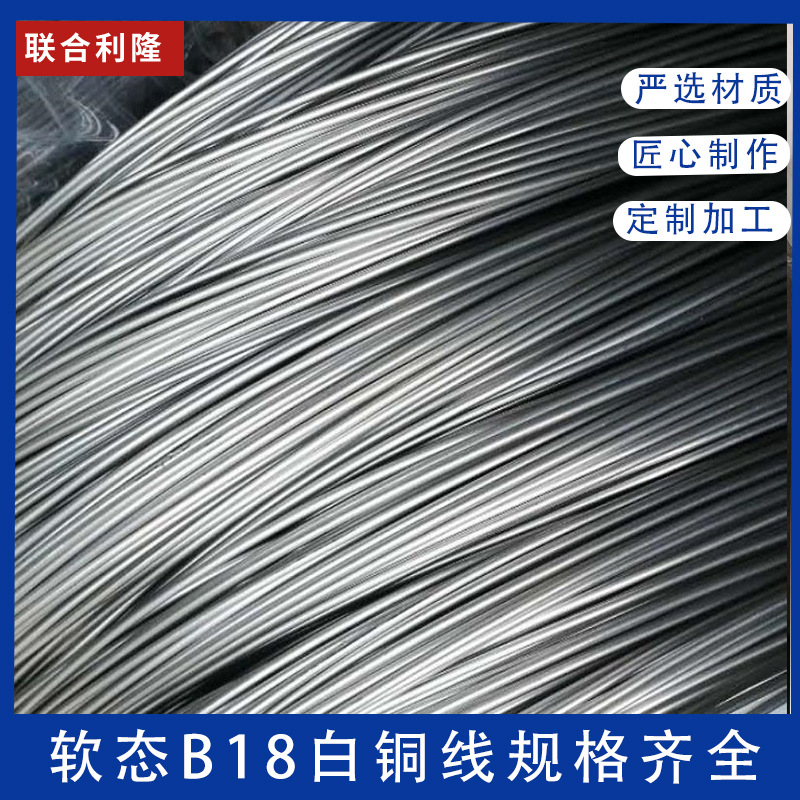B18镍白铜线饰品手工折弯油压锌白铜线盘元品丝铜合金深产铜材