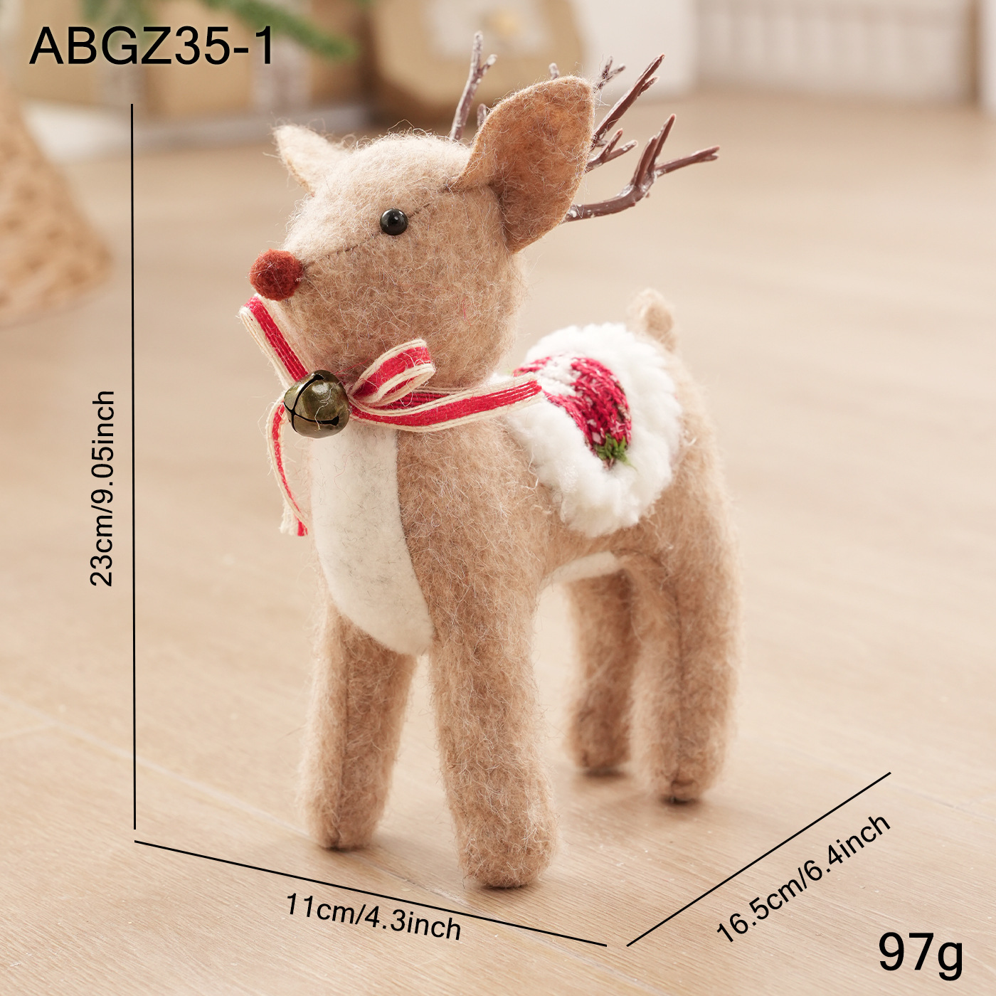Nuevos muñecos de peluche transfronterizos muñecas de nieve muñecas decoración de escritorio muñecas decoración de vacaciones