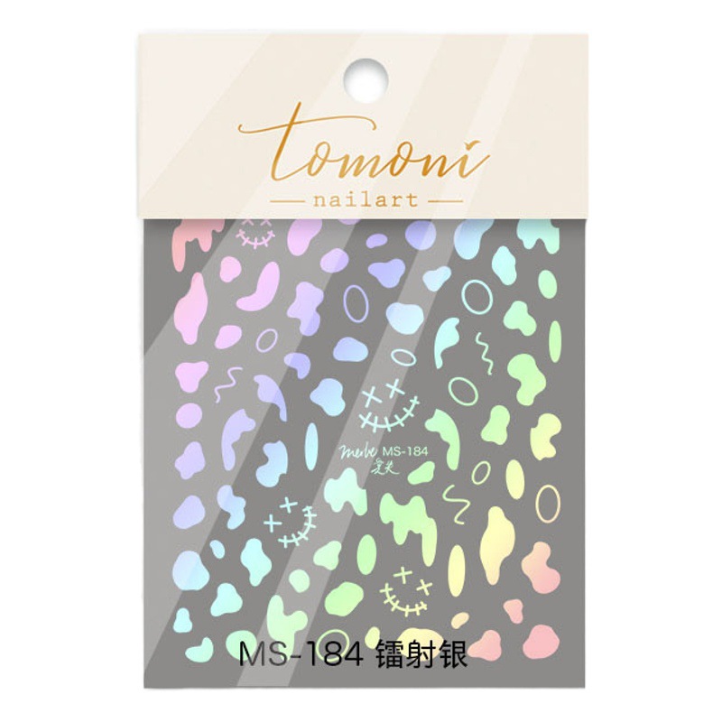 Punk estilo de uñas pegatinas galvanoplastia dorado láser nueva artesanía minimalista alivio calcomanías de uñas de color sólido oscuro de alto grado