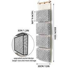 宿舍多层储物挂袋布艺挂墙式衣柜门后收纳挂袋壁挂式棉麻收纳袋