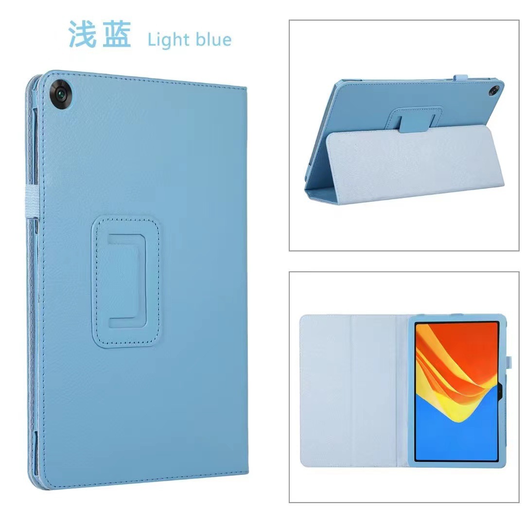 适用三星Tab A7 Lite T220荔枝纹A8 X200平板电脑皮套P610支架壳