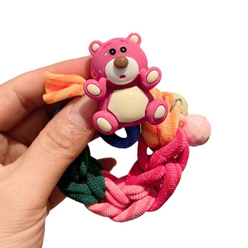 South Korea's Dongdaemun Cartoon Large Intestine Hair Tie Women's High Elasticity Durable Rubber Band Does Not Hurt Hair Internet Celebrity Hair Tie