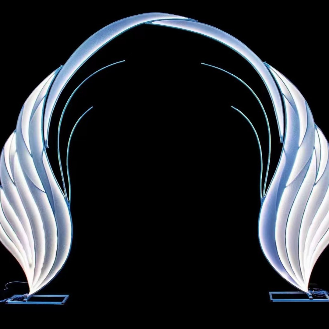 Boda con forma de flor feliz soporte de flores de arco iris decoración de flores de seda arco de flores fondo guía de carretera accesorios de boda puerta arqueada