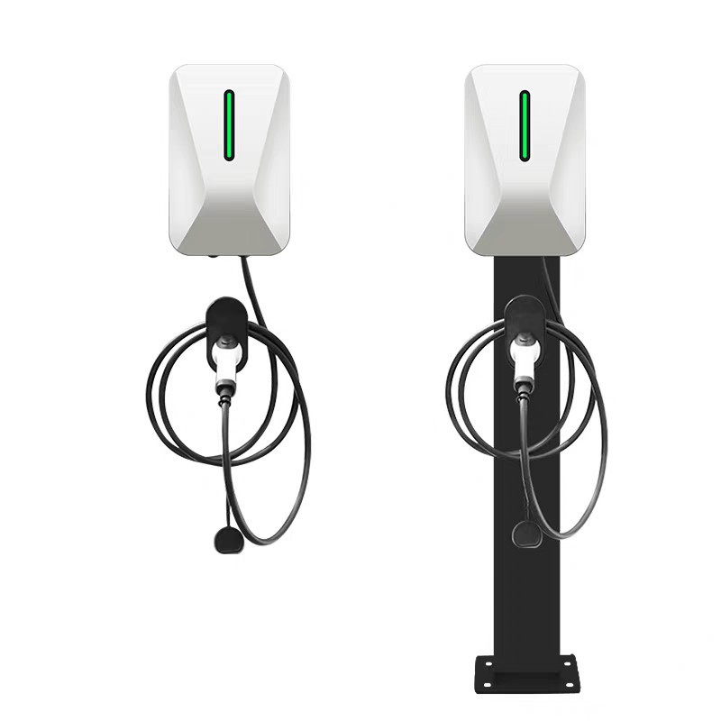 Ac Charging Station Single Gun Shell L03 Model Vertical Wall-Mounted Charging Equipment Car Charging Station Plastic Shell Customization