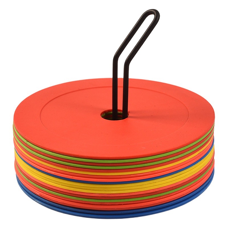 Flat sign plate disc sign plate football training sign plate training obstacle round mouth tennis landmark pad