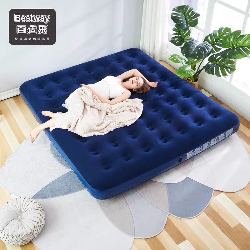 Bestway67004 Double Extra Large Bed Inflatable Mattress Moisture-Proof Sleeping Mat Camping Style Tent Mat Bestway67004 Double Extra Large Bed Inflatable Mattress Moisture-Proof Sleeping Mat Camping Style Tent Mat