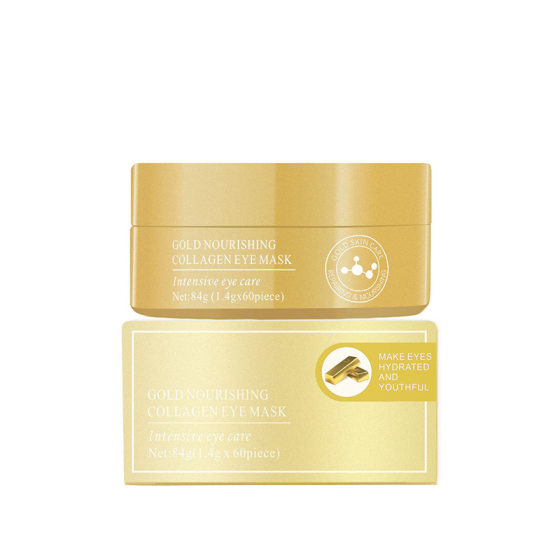 KOEC Cross-border English Crystal Eye Mug 24K Gold Hydrogel Collagen Desalination Eye Pattern Dark Circles