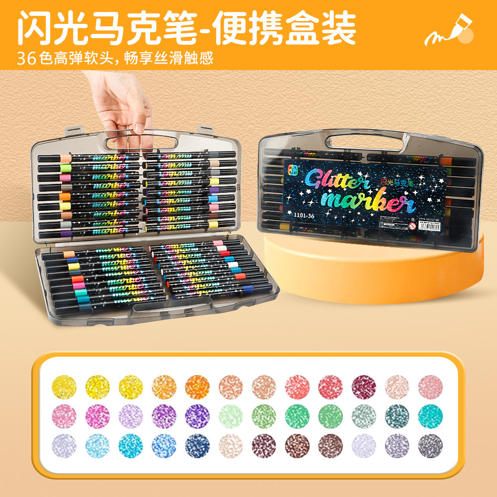 Transfronterizos de una sola cabeza flash marcador de arte estudiantes pintando graffiti flash marcador fluorescente al por mayor en stock