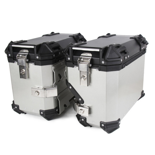 Manufacturer Wholesale Universal Motorcycle 38L Aluminum Alloy Side Box Anti-Slip Anti-Collision Trunk Travel Essential