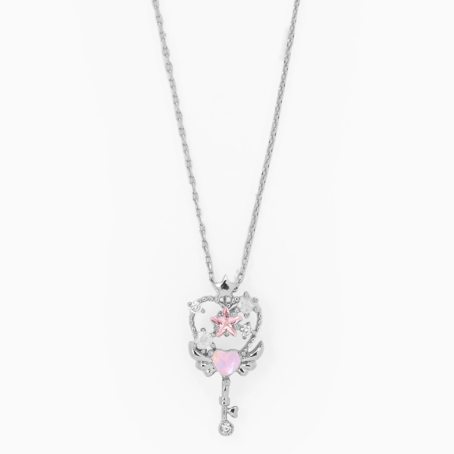 15g Weight Zircon Inlay Material Pendant Necklace Classification Daily Occasion Copper Material Heart Shape Pattern Women'S Gender Fashion Style Fashion Heart Shape Copper Pendant Necklace Zircon Copper Necklaces 8