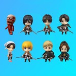 进击的巨人Q版粘土人利威尔兵长艾伦三笠艾尔文韩吉可动公仔手办