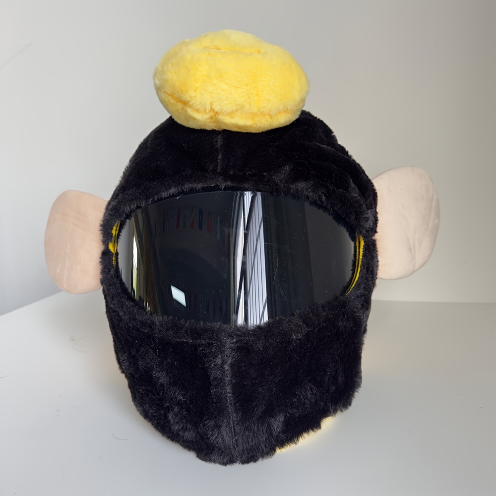 Cross-Border Hot Selling Bee Helmet Protective Cover Cycling Funny Motorcycle Equipment Cute Plush Hood Accessories