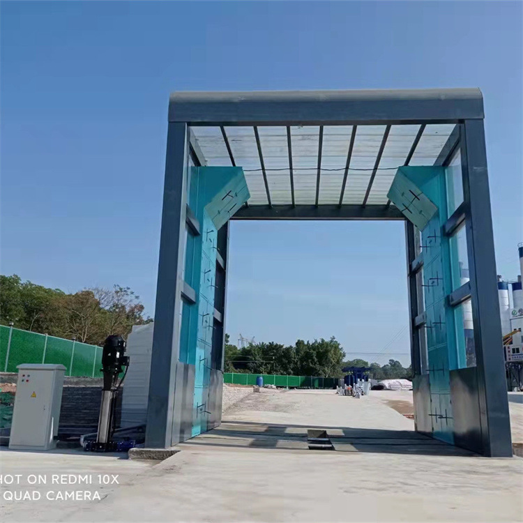 鲁鸿工地龙门洗车台 智能龙门高压洗车台 全封闭全自动清洗车机