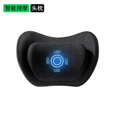 Double-Layer Waist Support Seat Back Cushion Lumbar Support Massage Lumbar Cushion Memory Foam Sedentary Artifact Car Cushion Heated Lumbar Support (Waist support) - classic-black-double-layer-decompression-7a-antibacterial-upgraded-massage-headrest
