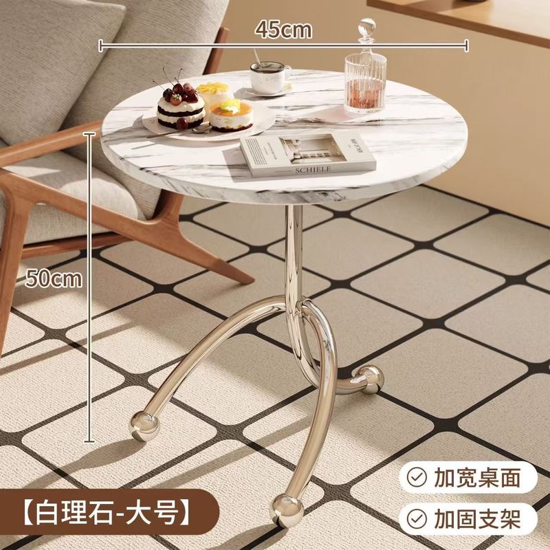 ソファサイドテーブル、リビングルーム、ホームコーヒーテーブル、バルコニー、クリエイティブな小さなラウンドテーブル、中古のシンプルなサイドテーブル、コーナーテーブル、ベッドルームのベッドサイドテーブル|undefined