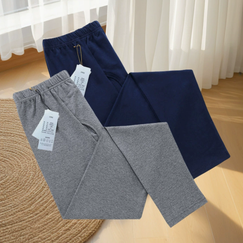 Новые мужские нижние брюки-подростки, мужские однотонные тонкие брюки из хлопковой шерсти больших размеров, осенние брюки для школьников, оптом