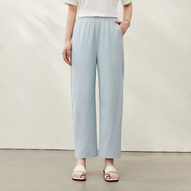 [модные, простые и удобные универсальные брюки с эластичной резинкой на талии] Тонкая и красивая женская одежда больших размеров, толстая мм, лето 2025, новый стиль