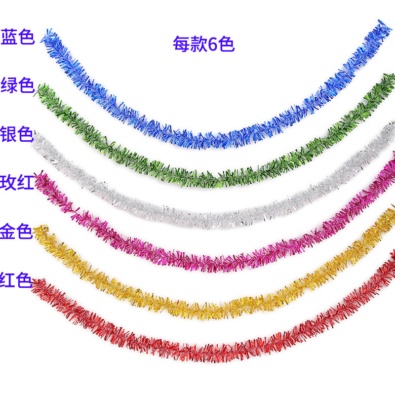 Barra de colores navideños, barra de flores de lana, decoración de ambiente de jardín de infantes escolar, accesorios de fiesta, decoración de árboles de Navidad, personalización