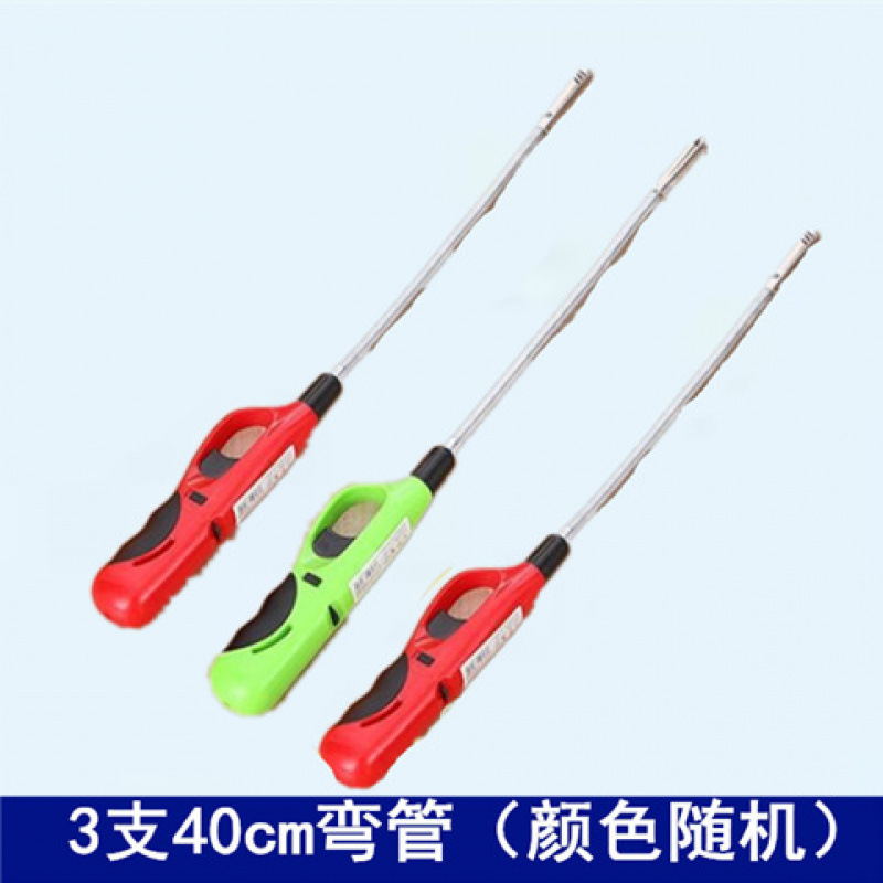 보라색 빨간색 3개의 여분의 긴 40cm 팔꿈치