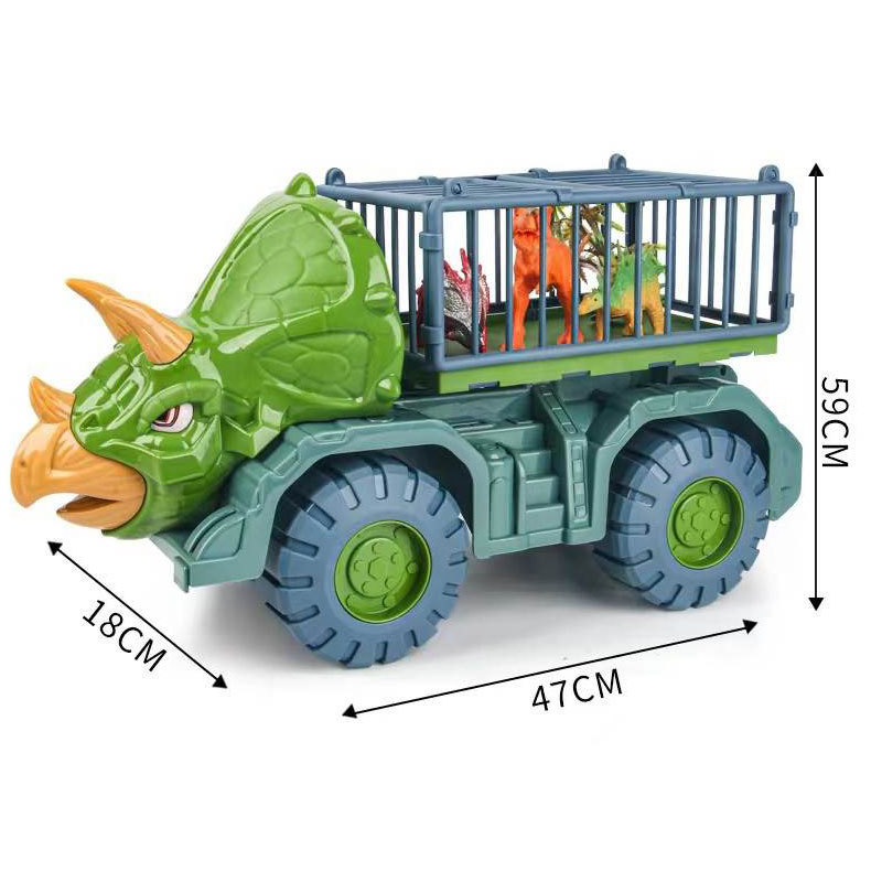 Productos especiales transfronterizos Simulación infantil multifuncional coche de comida rápida coche controlado remoto muñeca familia serie de juguetes de dinosaurios