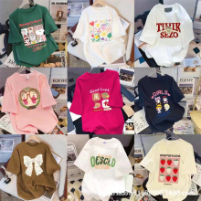 1元大码女装短袖t恤女宽松韩版上衣 9.9包邮一件代发新款衣服批发