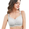 Thin breathable underwear for breastfeeding, comfortable sexy bra for pregnant, front lock, plus size