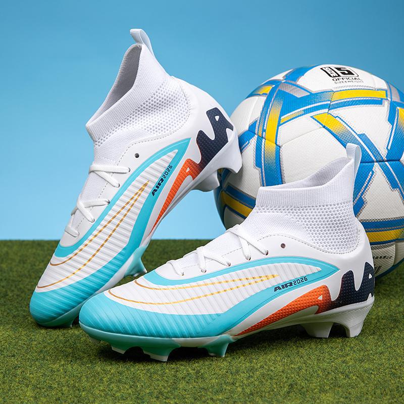 Zapatillas de Fútbol de Corte Bajo para Niños AG Cuero Artificial, TPR para Césped Artificial image 4