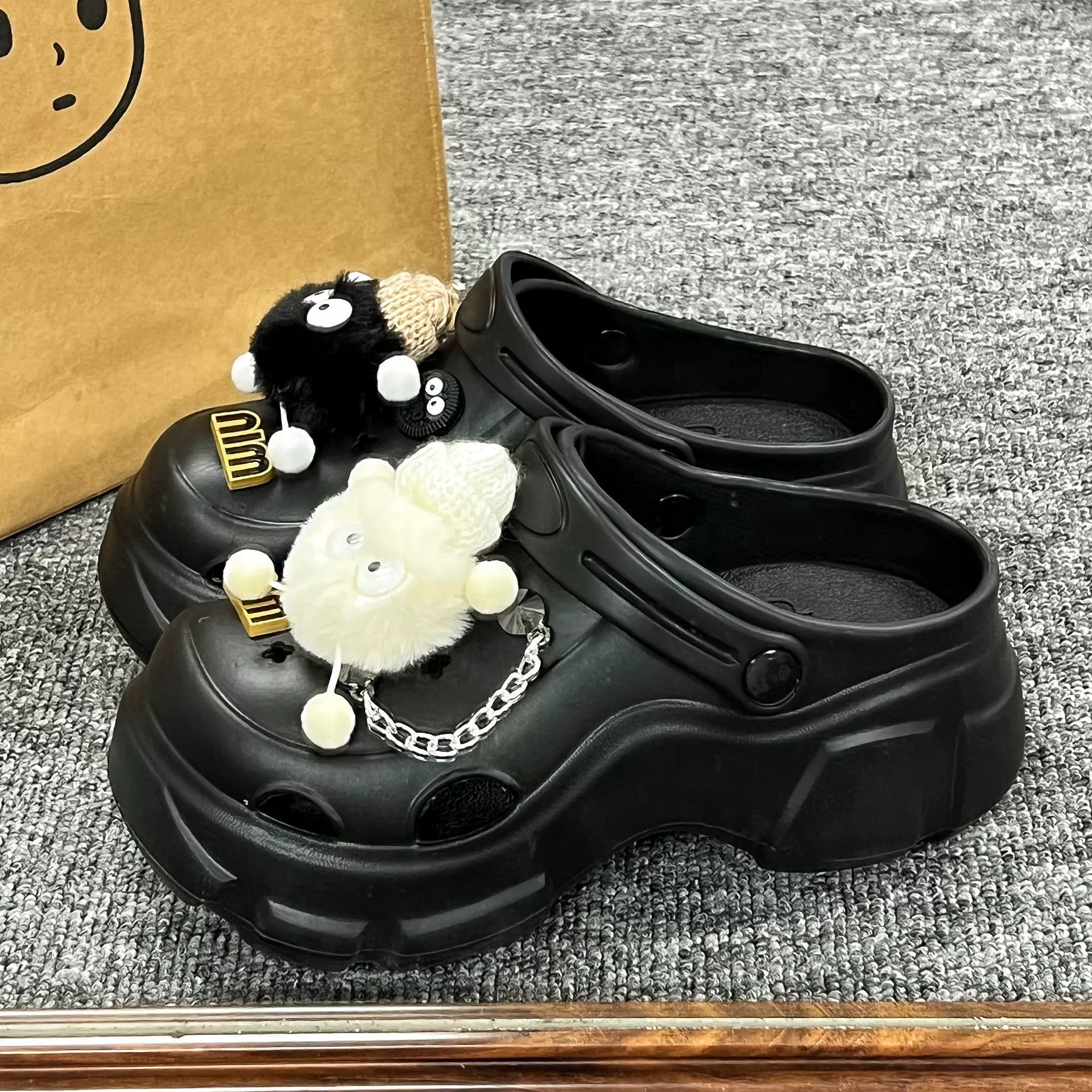 Сабо EVA с двумя отверстиями, ощущение ходьбы по облакам, женские аксессуары своими руками, женские сандалии на толстой подошве, летняя уличная пляжная обувь.