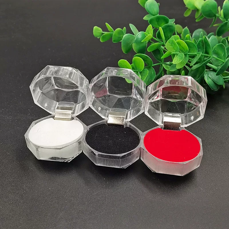 Transparent ring, earrings, acrylic jewelry, accessory, storage system, storage box