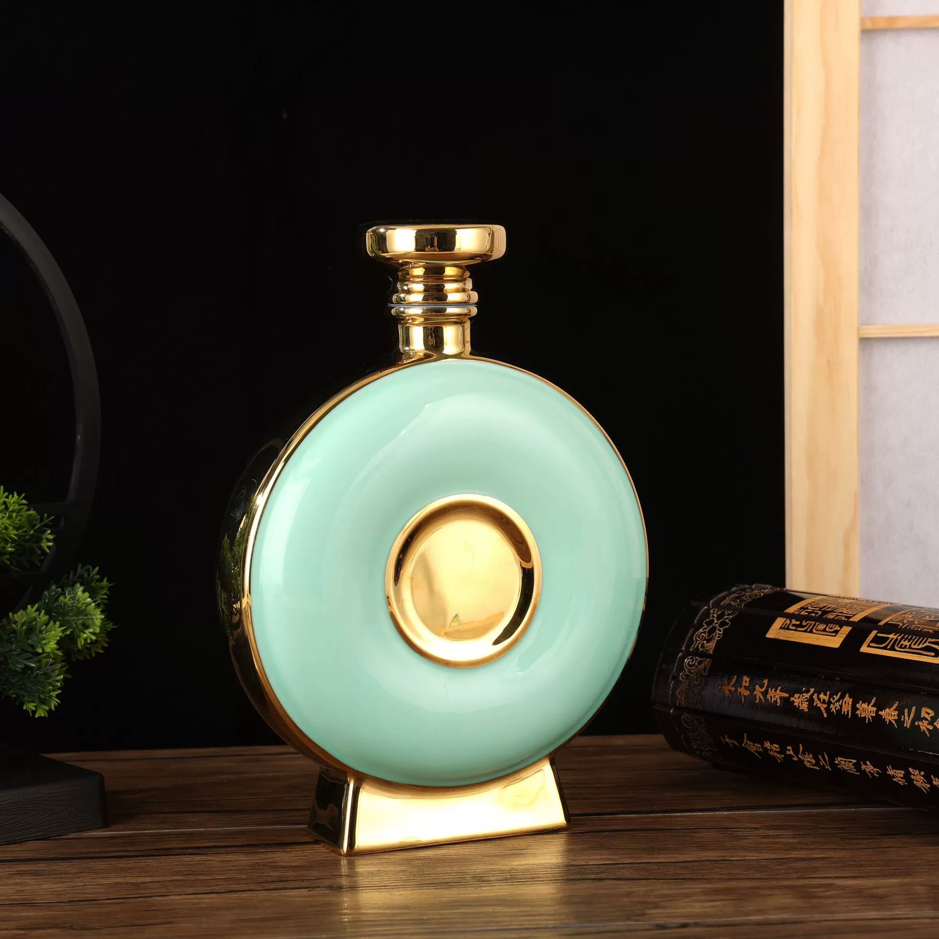 1кг 3кг 2.5kg керамическая плоская бутылка Подарок на середину осени декоративная бутылка украшение для винного шкафа бутылка для вина фляга индивидуальная форма