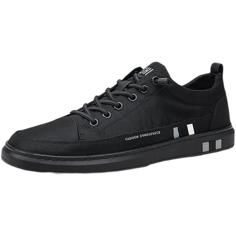 Zapatillas de hombre 2024 otoño nuevas transfronterizas populares de seda de hielo transpirables casuales zapatillas de hombre estilo europeo zapatos de hombre al por mayor.