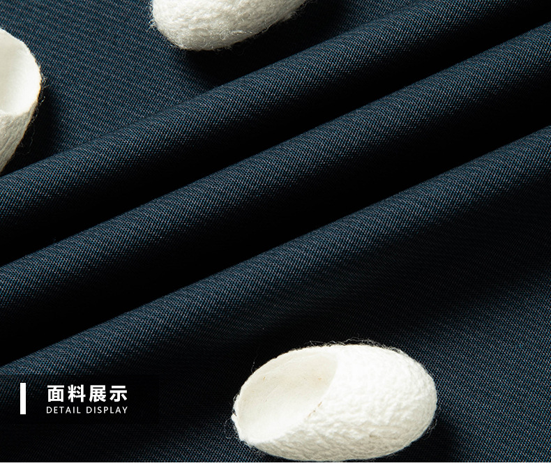 Áo polo nam ngắn tay lụa tơ tằm dáng rộng — Màu ảnh 84006 chi tiết 18