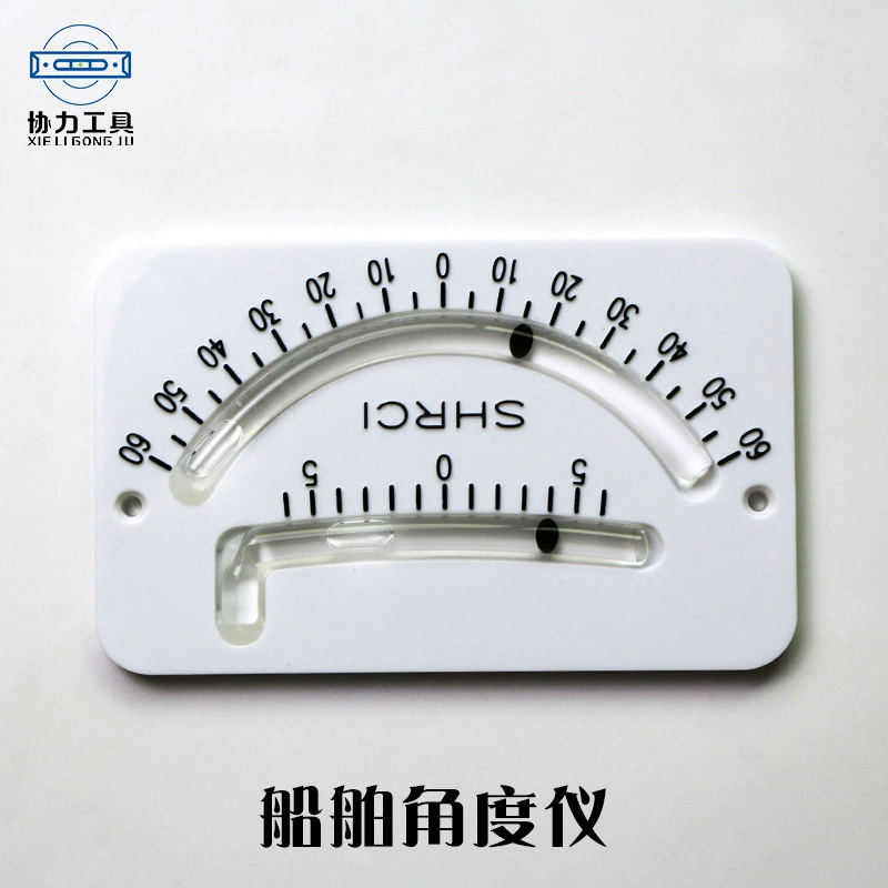 Угловой прибор корабля стеклянный пузырь с градусным прибор наклона