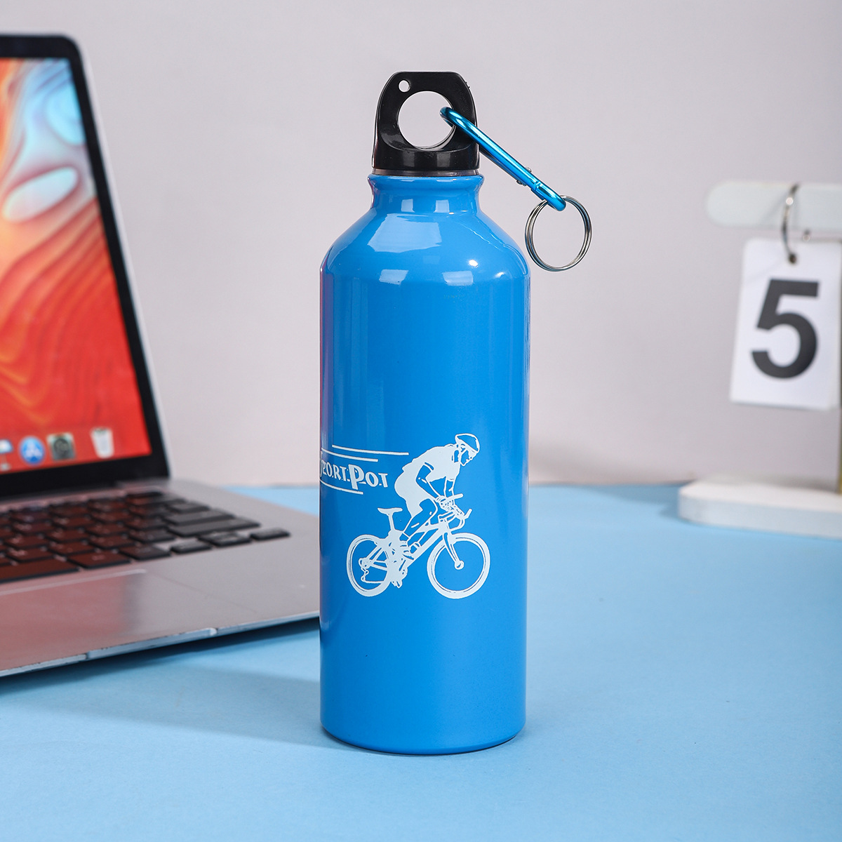 Nuevo simple taza de aluminio portátil de gran capacidad para niños y niñas ciclismo alpinismo botella de regalo taza LOGO al por mayor