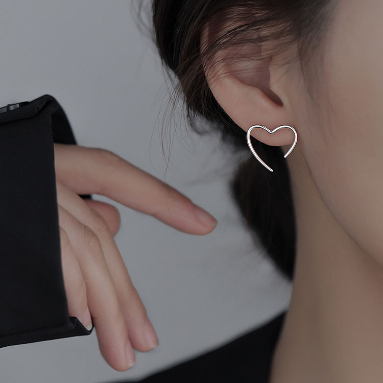Boucles d'oreilles cœur sunburst élégantes bijoux haut de gamme_voghion.com