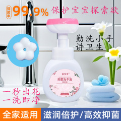 花泡手洗い液抗菌率99.9% 赤ちゃん泡消毒家族は押し泡立て型を適用している