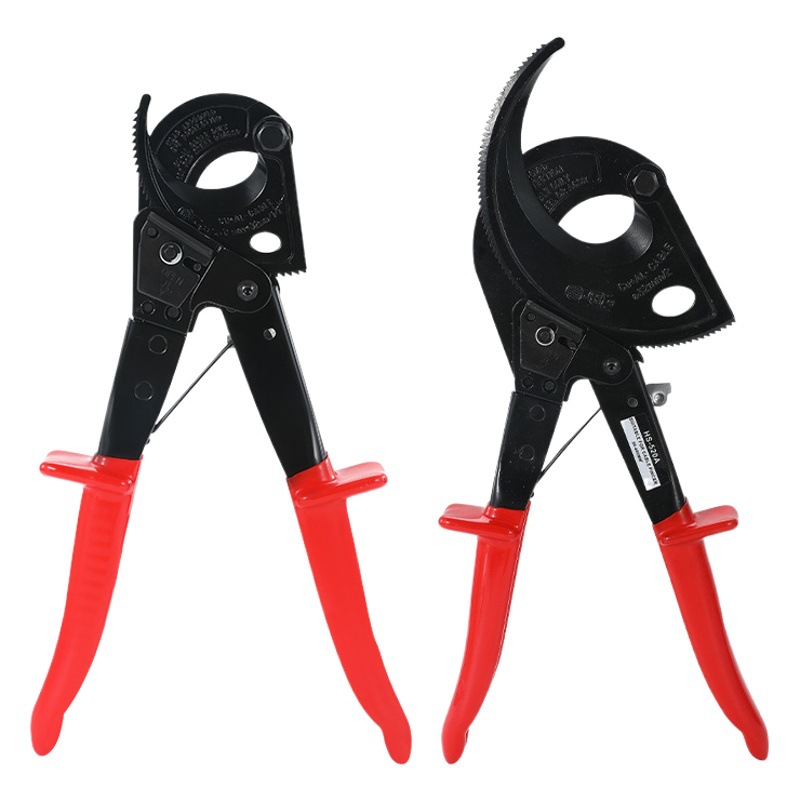 Cortador de cable de trinquete HS-325A cortador de cable de aluminio de cobre alicates de corte herramienta de ahorro de mano de obra tijeras alicates de corte cortador de cable