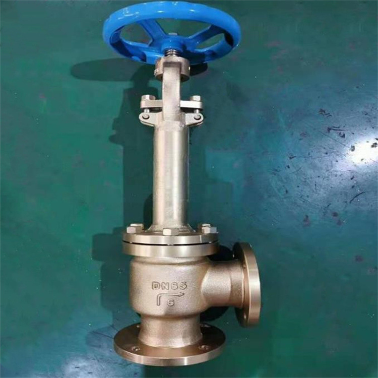 青铜角式截止阀 巨龙阀门供应 J44W 手动角型氧气截止阀