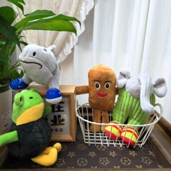 山海经创意毛绒公仔挂件动物系列玩偶钥匙扣恶搞毛绒玩具跨境批发