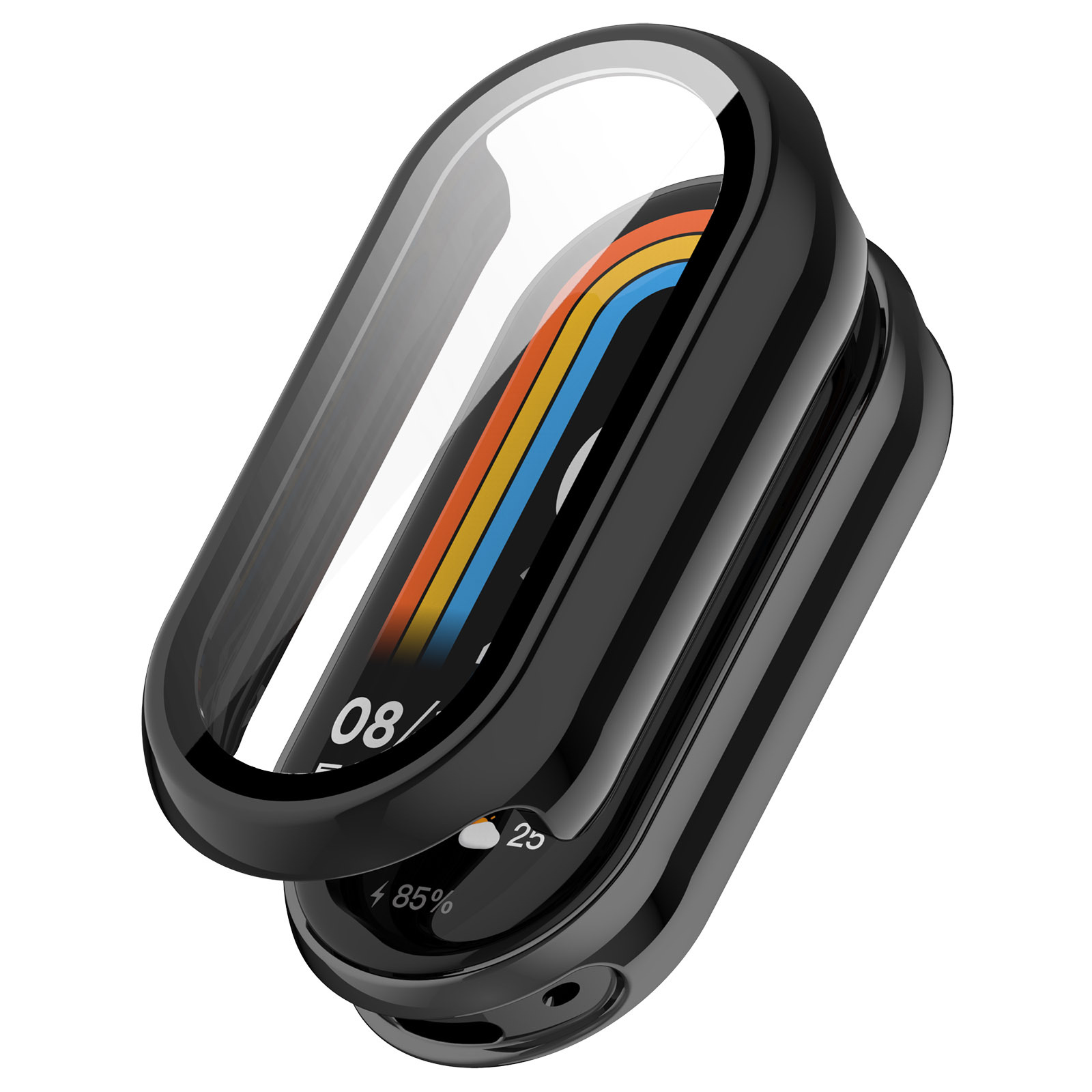 Xinyuan Shuntong is suitable for the NFC standard case and film integrated Mi 8/9 tempered film watch case of Mi Band 10 Item Picture